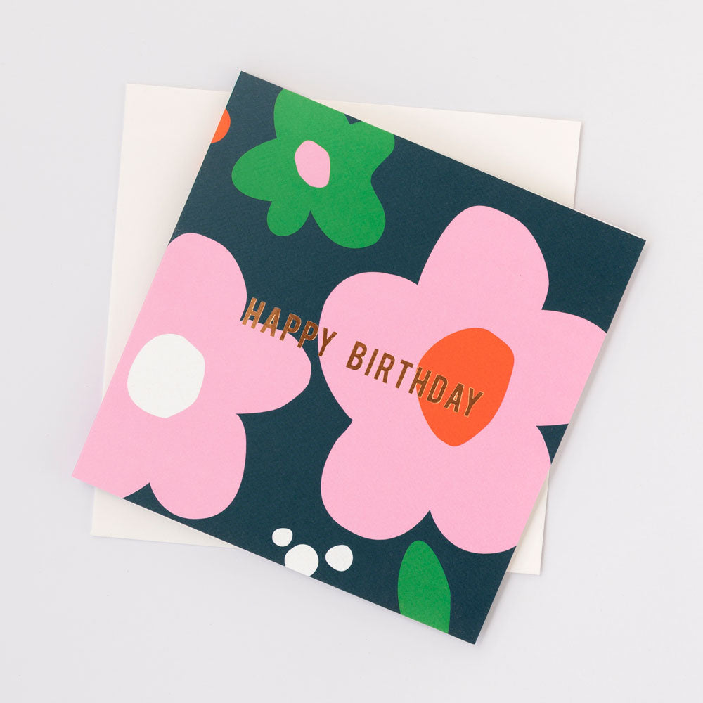 Happy Birthday Naive Flowers