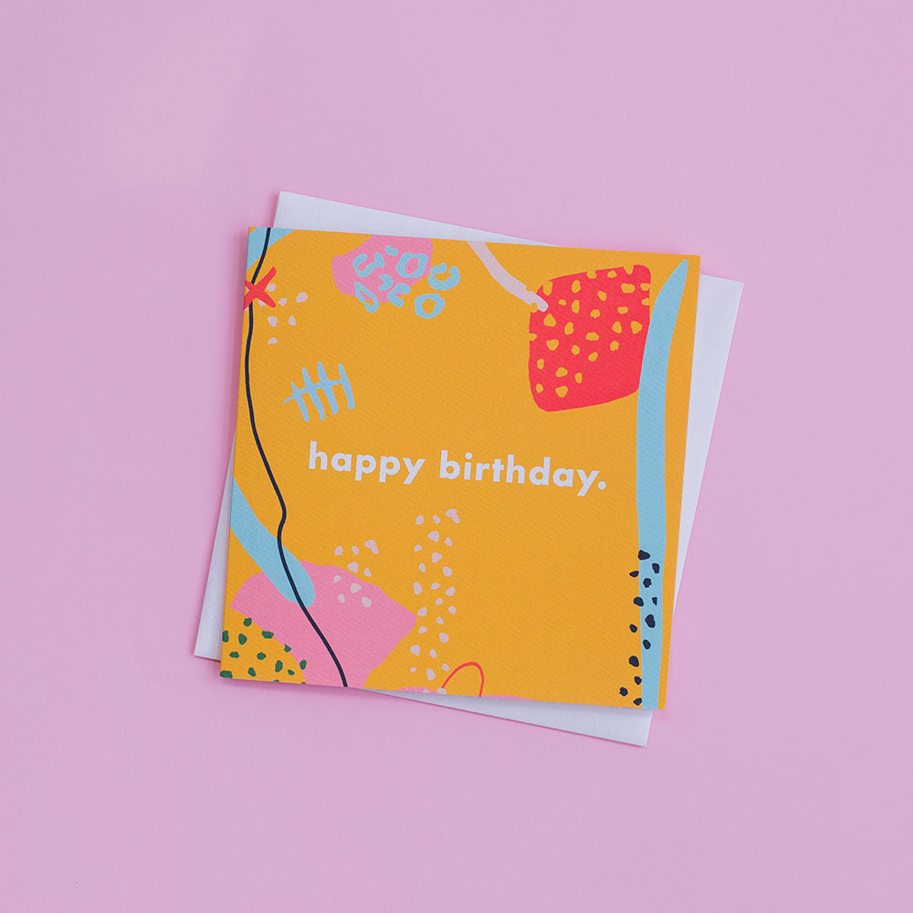 Happy Birthday - Yellow