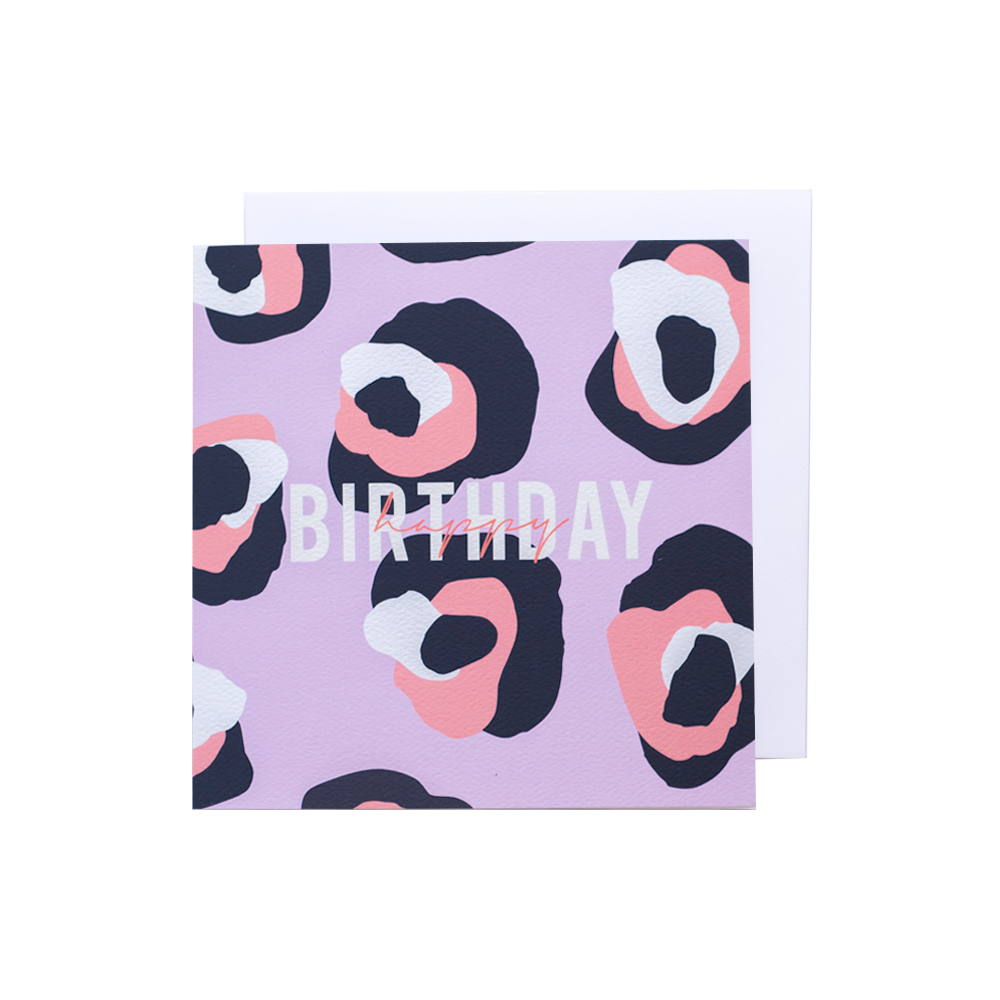 Happy Birthday - Chunky Pink n Purple